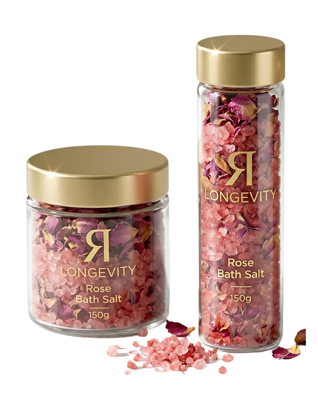 LONGEVITY Rose Salt Bath